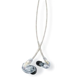 Shure Shure SE215 PRO Wired Earbuds -Professional Sound Isolating Earphones, Clear Sound & Deep Bass, Single Dynamic MicroDriver, Secure Fit in Ear Monitor, Plus Carrying Case & Fit Kit Clear (SE215-CL)