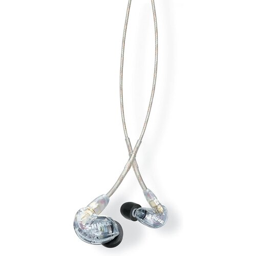 Shure Shure SE215 PRO Wired Earbuds -Professional Sound Isolating Earphones, Clear Sound & Deep Bass, Single Dynamic MicroDriver, Secure Fit in Ear Monitor, Plus Carrying Case & Fit Kit Clear (SE215-CL)