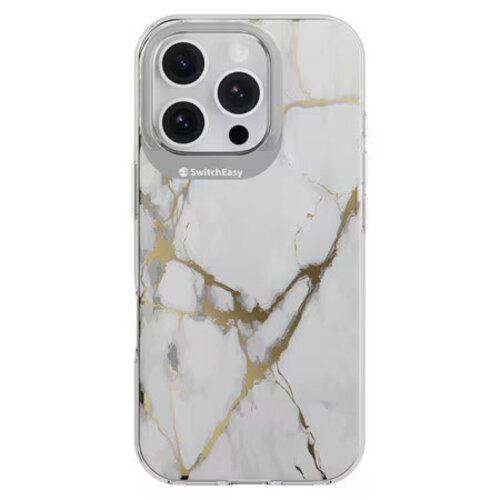 SwitchEasy SwitchEasy Artist 3D Case Marble White for iPhone 16 Pro