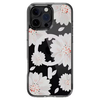 SwitchEasy SwitchEasy Style MagSafe Case White Flower for iPhone 16 Pro Max