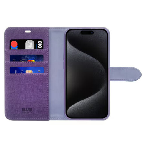Blu Element *Blu Element Folio 2 in 1 Case Deep Purple for iPhone 16