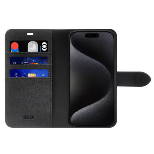 Blu Element Blu Element Folio 2 in 1 Case Black for iPhone 16 Pro Max