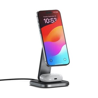 Satechi Satechi 2-In-1 Foldable Qi2 Wireless Charging Stand Space Grey