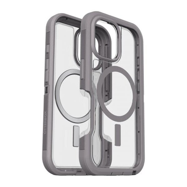 Otterbox iPhone 16 Otterbox Defender XT Clear Pro w/ MagSafe Series Case Clear/Grey Snow Capped