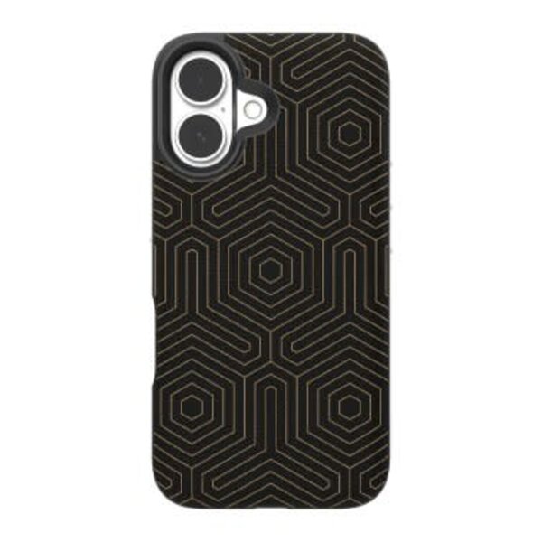 iPhone 16 ZAGG Graphene London Snap Case Black Hexagon