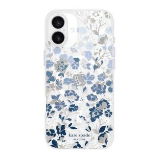 Kate Spade iPhone 16 Plus Kate Spade Protective Prints MagSafe Case Flowerbed Blue