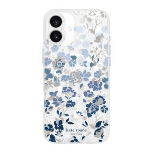 Kate Spade iPhone 16 Plus Kate Spade Protective Prints MagSafe Case Flowerbed Blue
