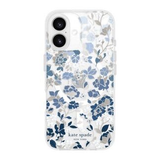 Kate Spade iPhone 16 Kate Spade Protective Hardshell MagSafe Case Flowerbed Blue