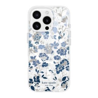 Kate Spade iPhone 16 Pro Kate Spade Protective Prints MagSafe Case Flowerbed Blue