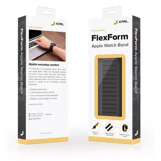*JCPal Silicone Magnetic Watch Band Apple Watch 42/44/45mm Black