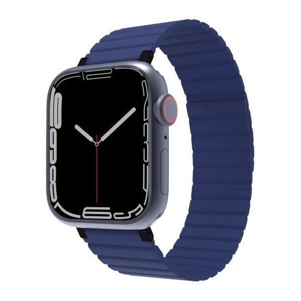 *JCPal Silicone Magnetic Watch Band Apple Watch 42/44/45mm - Navy Blue