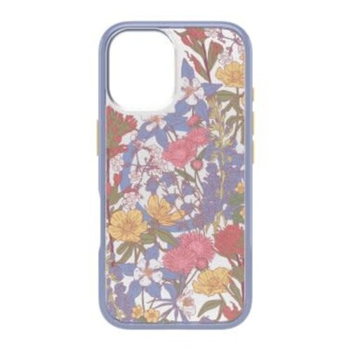 Otterbox iPhone 16 Otterbox Symmetry Clear w/ MagSafe Series Case Purple Wildflowers