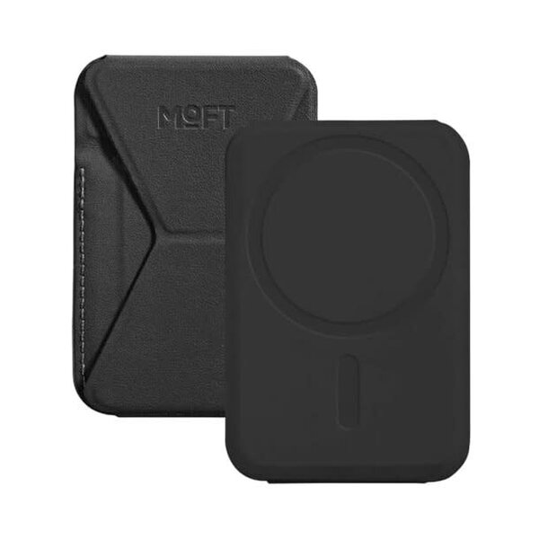 MOFT MOFT Snap-On iPhone Stand & Wallet MagSafe - Black