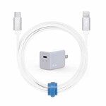 Blu Element Blu Element Wall Charger USB-C 20W PD w/Lightning Cable 4ft White