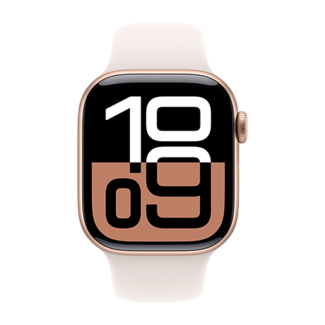 Apple Apple Watch 10 42mm Aluminium Rose Gold case with Blush Sport Band S/M