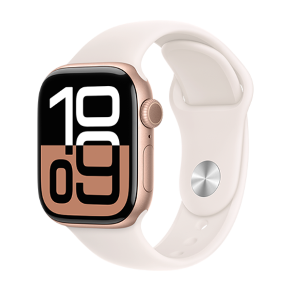 Apple Apple Watch 10 42mm Aluminium Rose Gold case with Blush Sport Band S/M