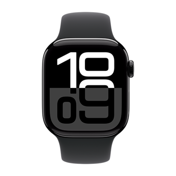 Apple Apple Watch 10 42mm Aluminium Jet Black case with Black Sport Band S/M