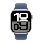 Apple Apple Watch 10 42mm Aluminium Silver case with Denim Sport Band S/M