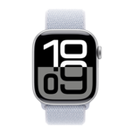 Apple Apple Watch 10 42mm Aluminium Silver case with Blue Cloud Sport Loop Band