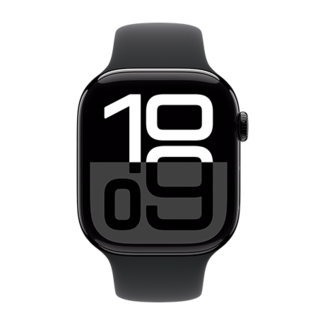 Apple Apple Watch 10 46mm Aluminium Jet Black case with Black Sport Band M/L