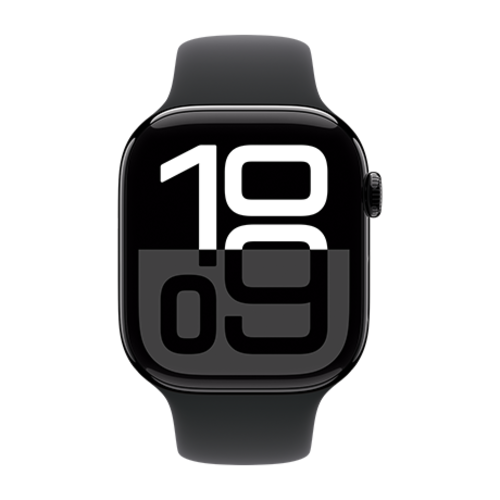 Apple Apple Watch 10 46mm Aluminium Jet Black case with Black Sport Band M/L