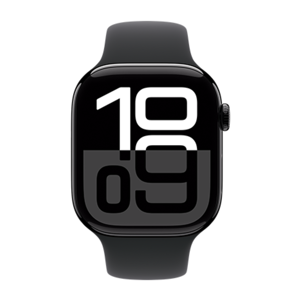 Apple Apple Watch 10 46mm Aluminium Jet Black case with Black Sport Band M/L
