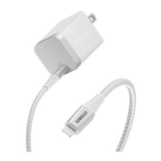 Otterbox Otterbox 30W USB-C GAN Premium Pro Wall Charger w/200cm USB-C to Lightning Braided Cable White