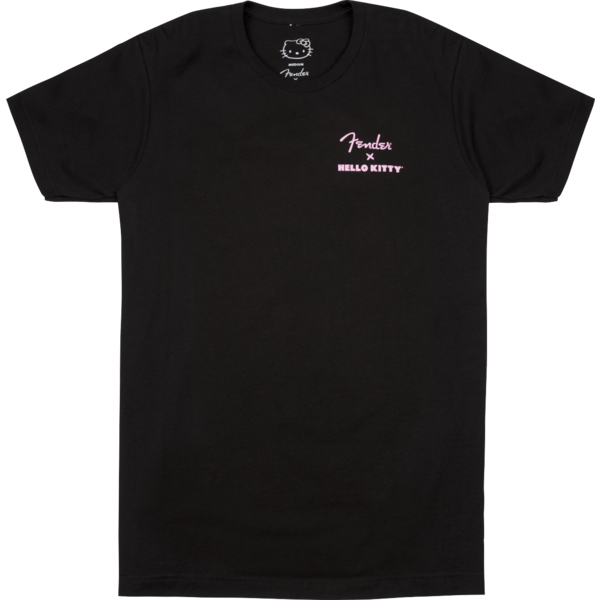 Fender Fender® x Hello Kitty® Back Logo Tee, Black, S