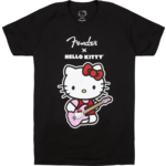 Fender Fender® x Hello Kitty® Front Logo Tee, Black, L