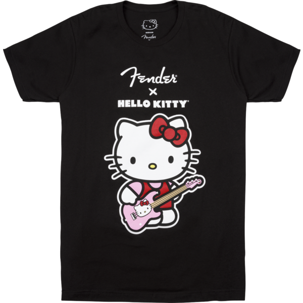 Fender Fender® x Hello Kitty® Front Logo Tee, Black, L