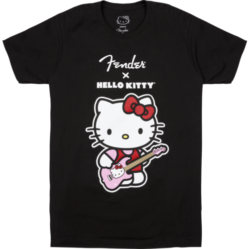 Fender Fender® x Hello Kitty® Front Logo Tee, Black, M