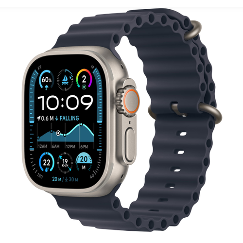Apple Apple Watch Ultra 2 49mm Titanium Natural case with Navy Ocean Band