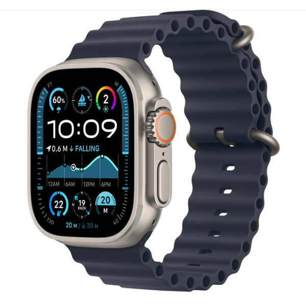 Apple Apple Watch Ultra 2 49mm Titanium Natural case with Navy Ocean Band