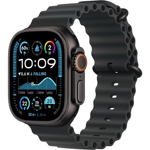 Apple Apple Watch Ultra 2 49mm Titanium Black case with Black Ocean Band