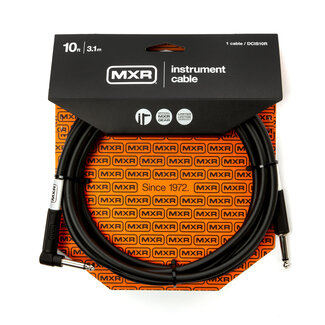 Jim Dunlop MXR Instrument Cable 10' Right Angled