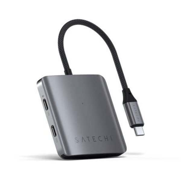 Satechi Satechi 4-Port USB-C Hub with PD Adapter Space Grey