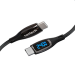 Naztech 6 ft DigiWATT 240W USB-C to USB-C Digital Fast Charge Cable with LED Power Display