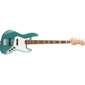 Fender Fender Affinity Series® Active Jazz Bass®, Laurel Fingerboard, White Pickguard, Mystic Sea Foam Green