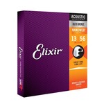 Elixir Elixir Medium Acoustic 80/20 Bronze With Nanoweb Coating .013 - .056