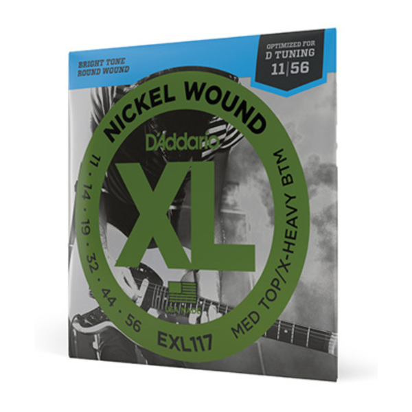 D'Addario D'Addario Nickel Wound Electric Guitar Strings 11-56