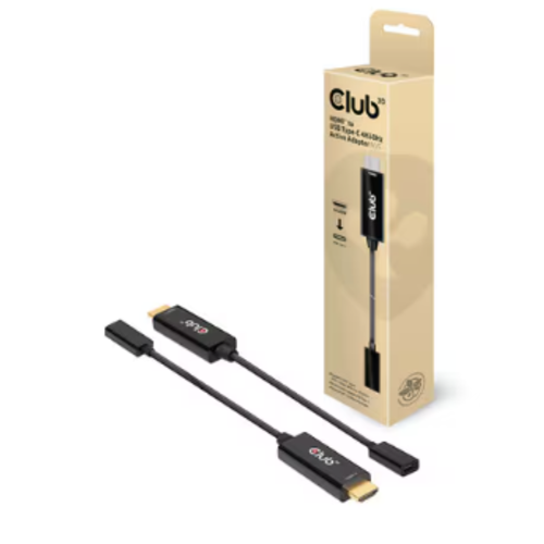 Club3D HDMI to USB-C 4K60Hz Active Adapter Male/Female Black