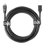 Club3D High Speed HDMI 4K60HZ Extension Cable 5m/16.4ft Male/Female 26 AWG Adapter Black