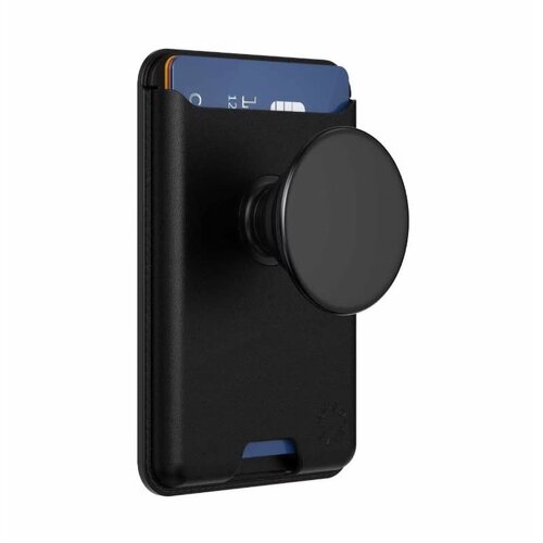 Popsockets PopSockets Softgoods PopWallet+ for MagSafe with Adapter Black