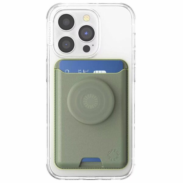 Popsockets PopSockets Softgoods PopWallet+ for MagSafe with Adapter Eucalyptus
