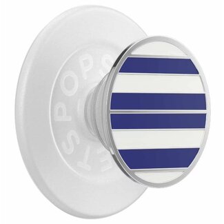 Popsockets *PopSockets PopGrip for MagSafe Round with Adapter Ring Nautical Stripe