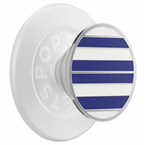Popsockets *PopSockets PopGrip for MagSafe Round with Adapter Ring Nautical Stripe