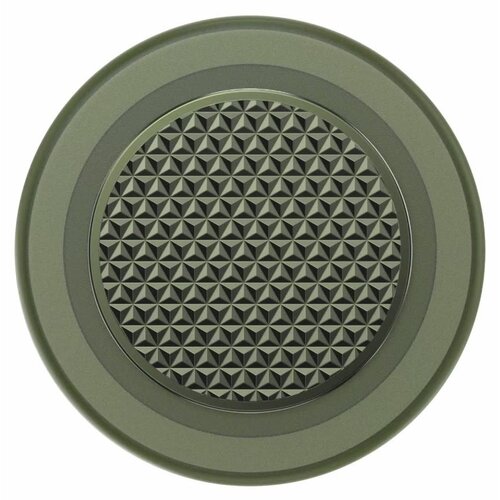 Popsockets PopSockets PopGrip for MagSafe Round with Adapter Ring Triangle Knurled Olive