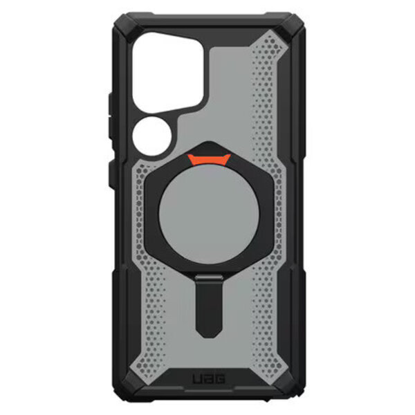 Urban Armor Gear UAG Plasma XTE Rugged Kickstand Case w/Magnet Black/Orange for Samsung Galaxy S25 Ultra