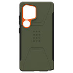 Urban Armor Gear UAG Civilian Pro Rugged Case w/Magnet Olive Drab/Orange for Samsung Galaxy S25 Ultra
