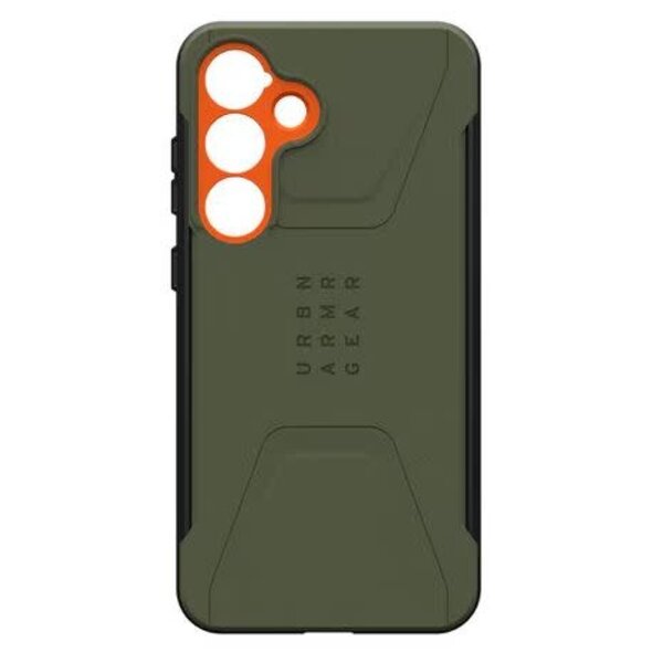 Urban Armor Gear UAG Civilian Pro Rugged Case Olive Drab/Orange for Samsung Galaxy S25+